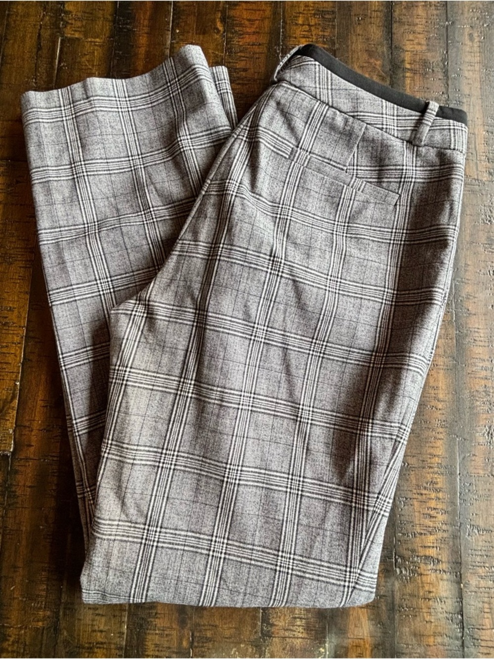 Banana Republic Plaid Straight Leg Pants - Picture 2 of 5